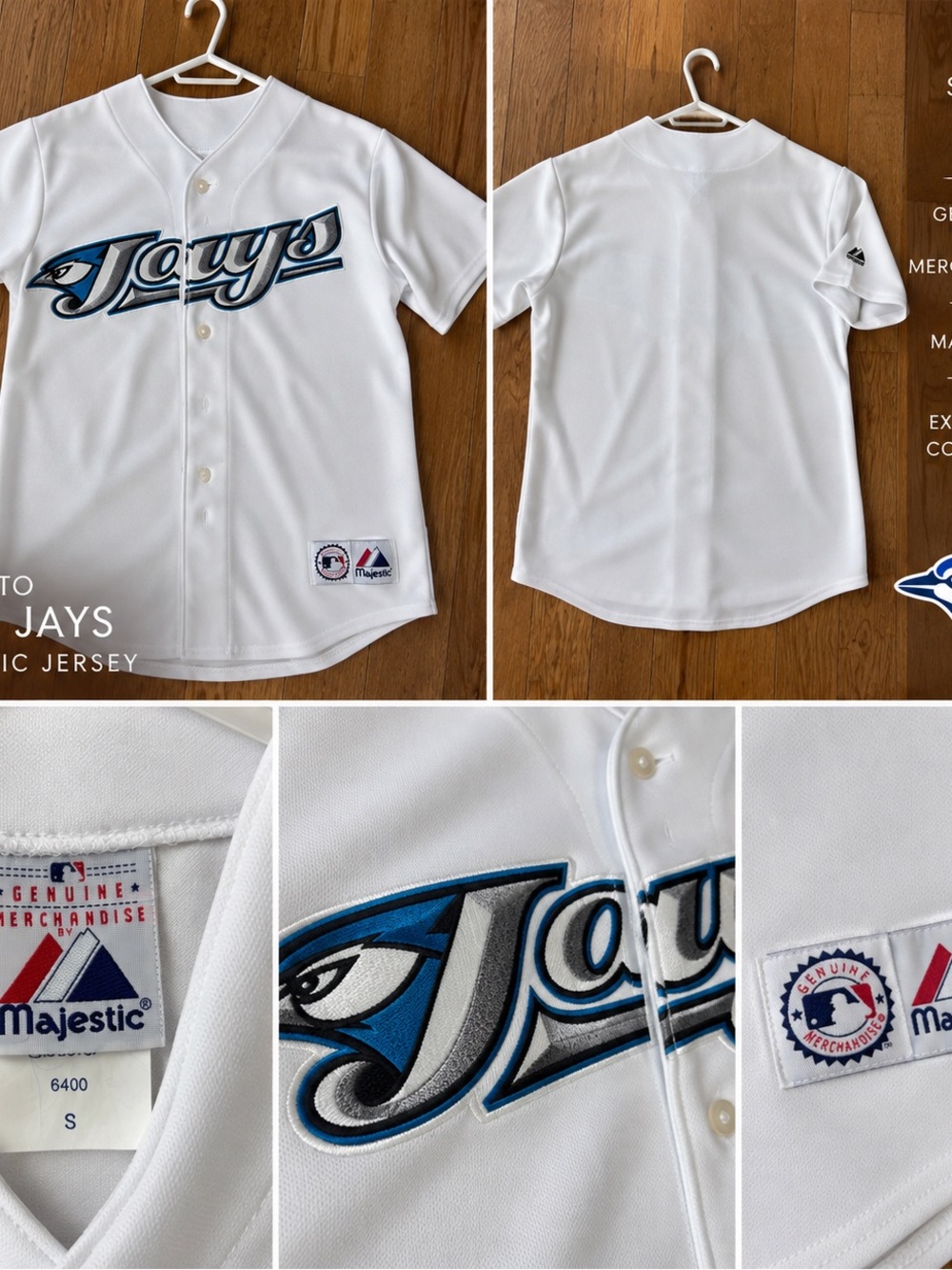⚾ Toronto Blue Jays “Angry Jay” Majestic Jersey – Size S